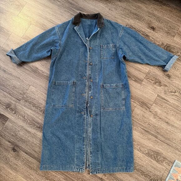 Vintage Lee Denim Maxi Chore Jacket
